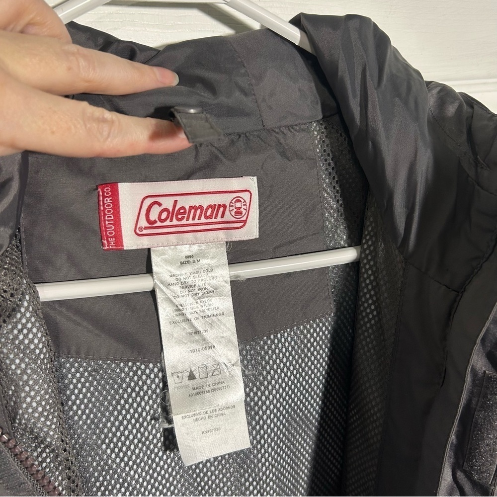 Coleman Inlet Nylon Jacket Raincoat Defense Coat Womens Size S/M Windbreaker - Picture 8 of 13